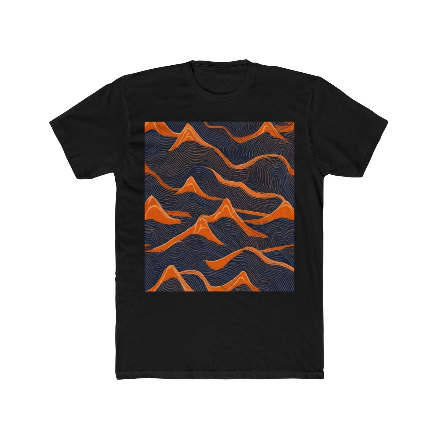 boostlete-boost-mode-pattern-topographic-engraved-0035 — Unisex Cotton Crew Tee (NL 3600)