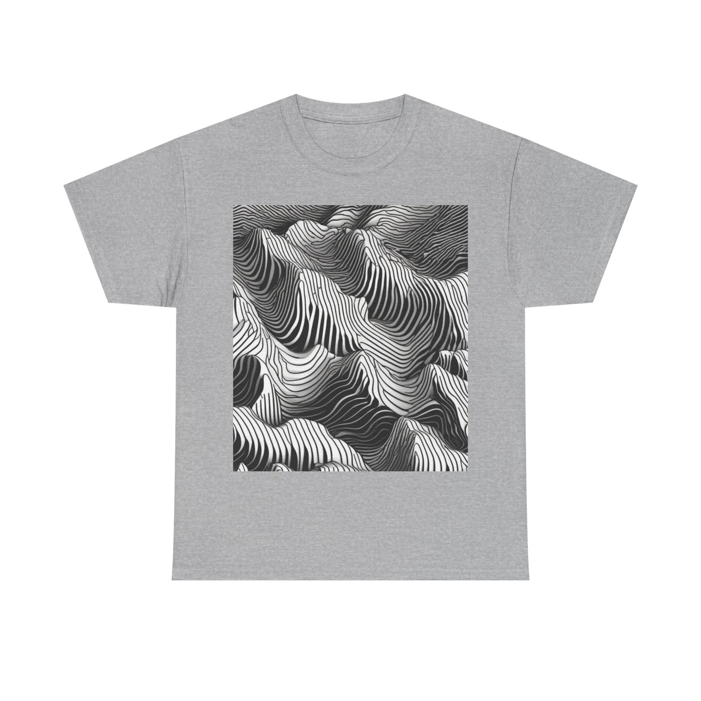 boostlete-field-day-pattern-topographic-isometric-0211 — Unisex Heavy Cotton Tee (Gildan 5000)