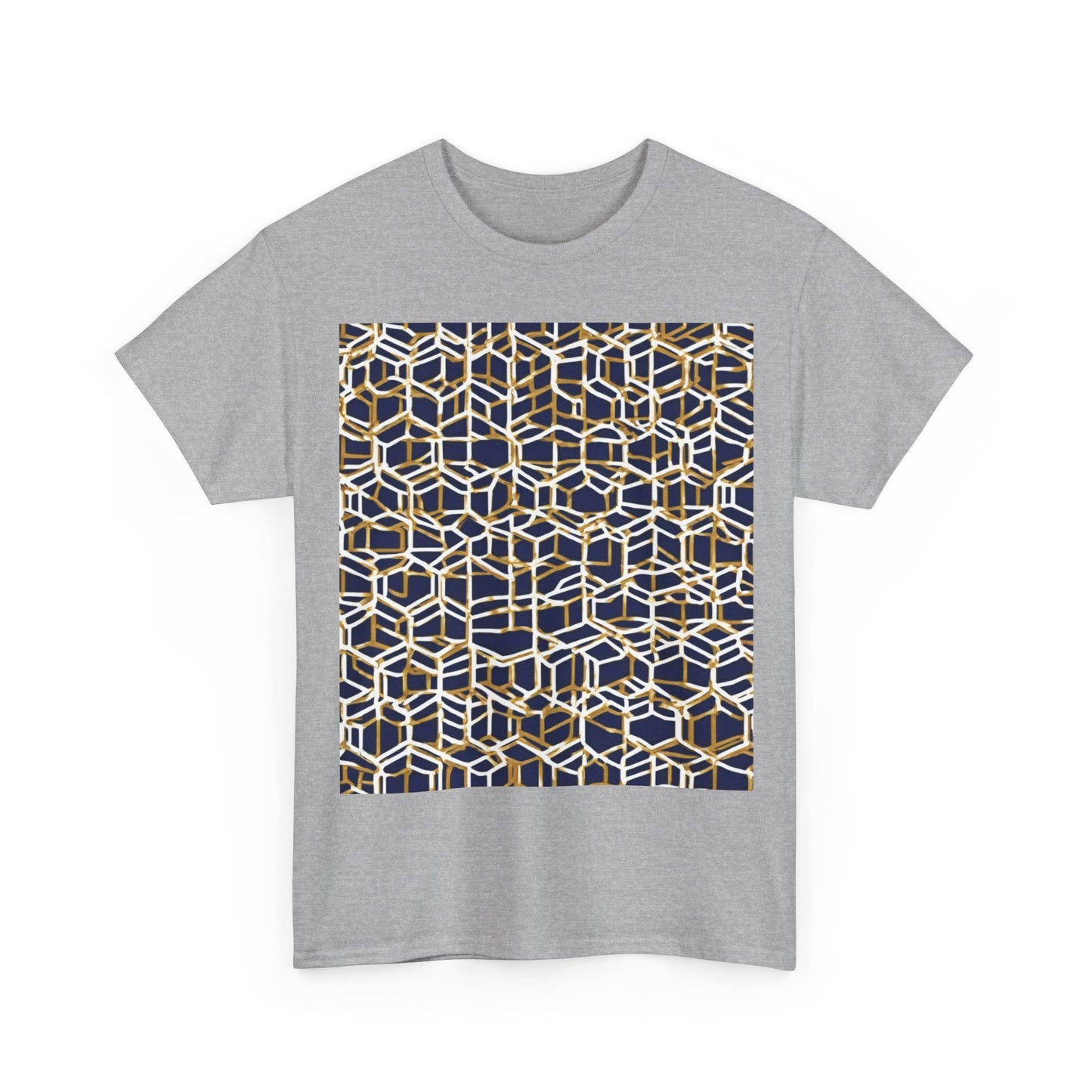 boostlete-am-crew-pattern-hex-industrial-0131 — Unisex Heavy Cotton Tee (Gildan 5000)