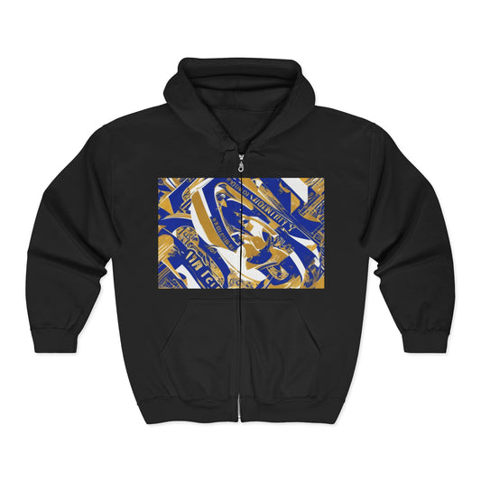 boostlete-pr-season-type-velocity-over-vanity-big-modern-0121 — Unisex Heavy Blend Full-Zip Hooded Sweatshirt