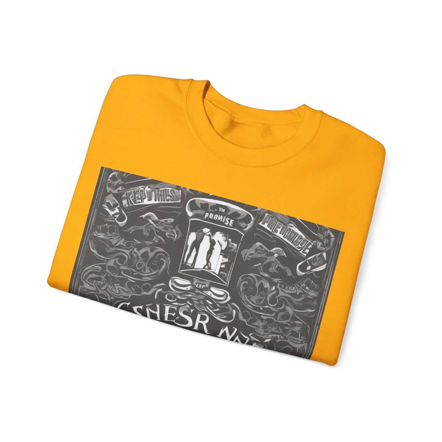 boostlete-boost-mode-type-keep-the-promise-big-monoline-0049 — Unisex Heavy Blend Crewneck Sweatshirt (Gildan)