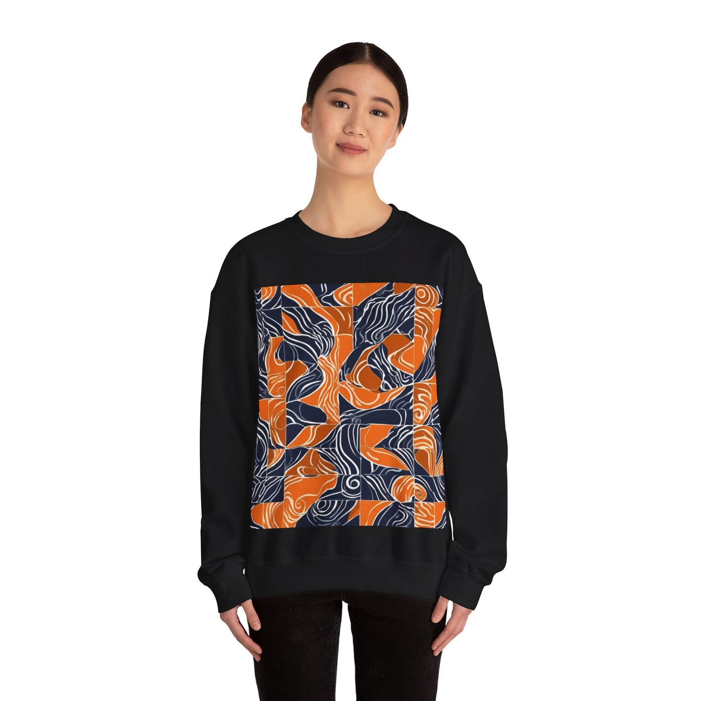 boostlete-rise-grind-pattern-sprint-vector-0207 — Unisex Heavy Blend Crewneck Sweatshirt (Gildan)