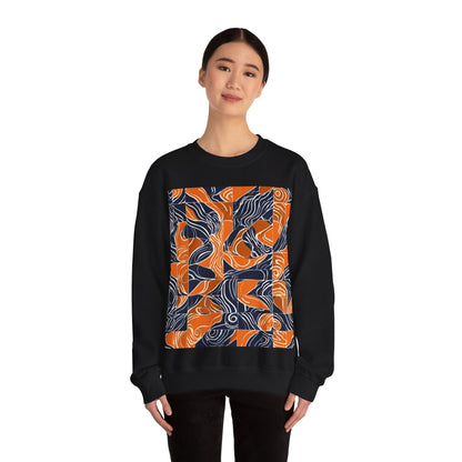 boostlete-rise-grind-pattern-sprint-vector-0207 — Unisex Heavy Blend Crewneck Sweatshirt (Gildan)