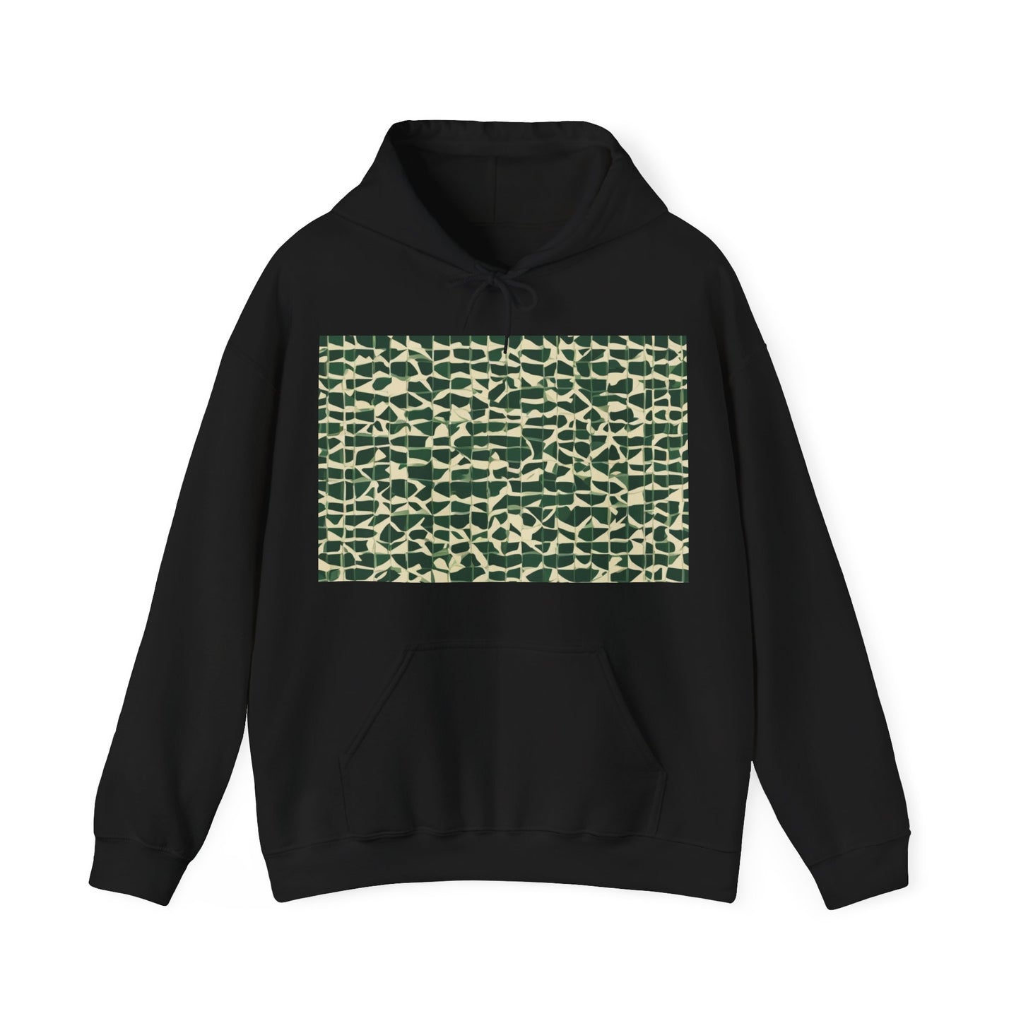 boostlete-iron-intent-pattern-plate-number-isometric-0099 — Unisex Heavy Blend Hooded Sweatshirt (Gildan)