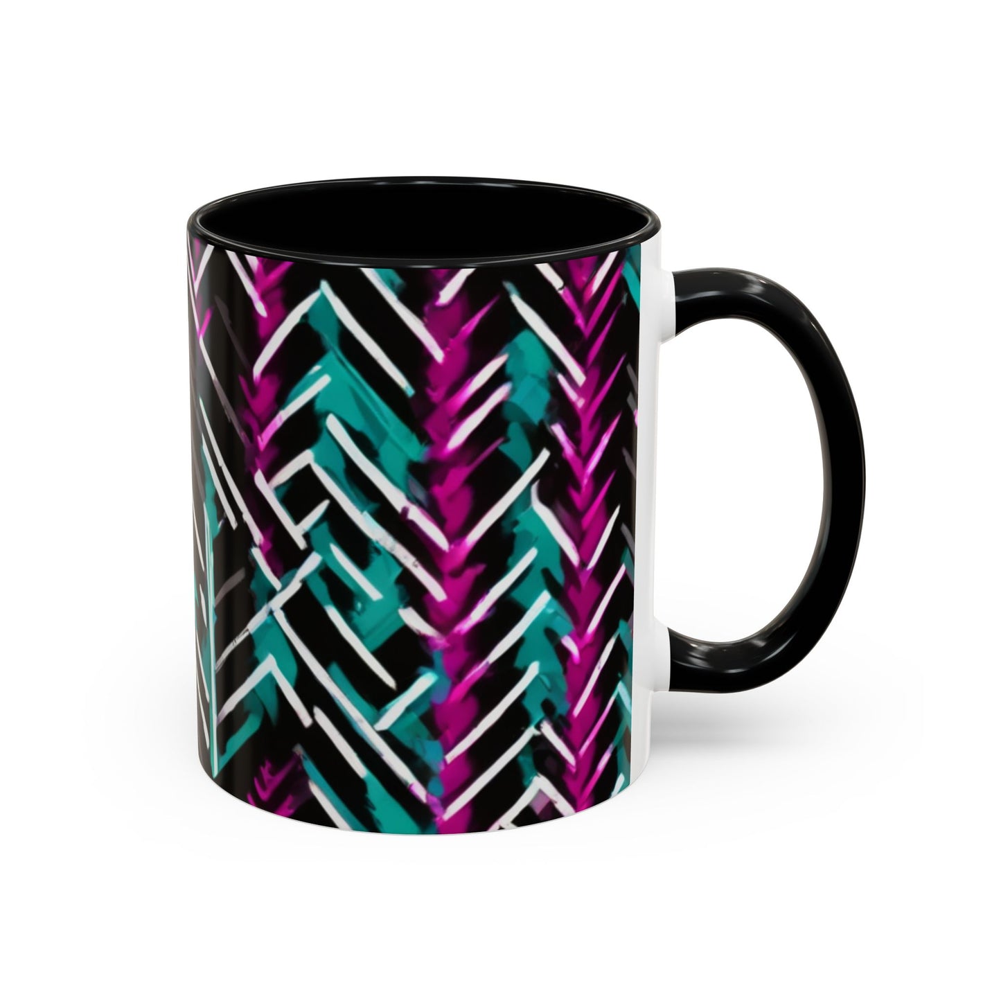 boostlete-recovery-progress-pattern-chevron-retro-0243 — Accent Mug 11/15oz