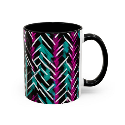 boostlete-recovery-progress-pattern-chevron-retro-0243 — Accent Mug 11/15oz