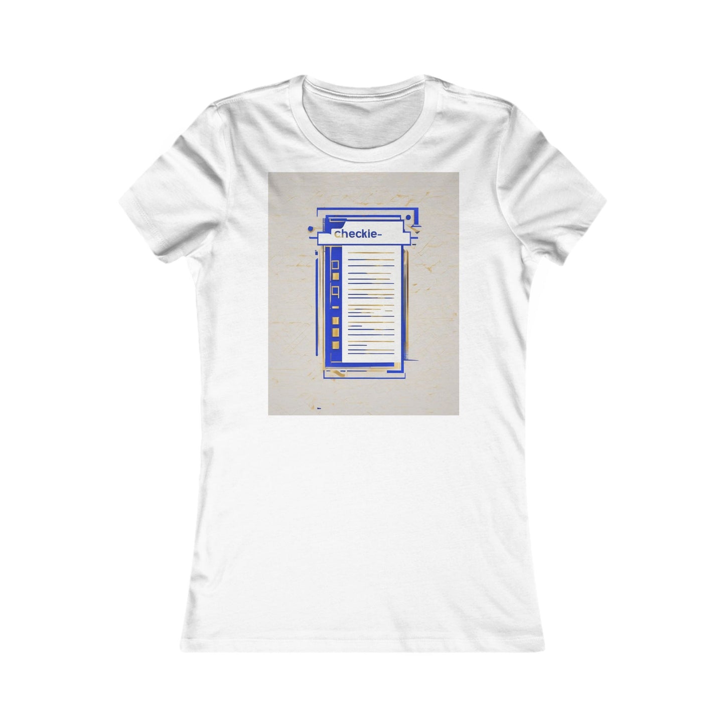 boostlete-am-crew-icon-checklist-glitch-badge-0018 — Women's Favorite Tee (B+C 6004)