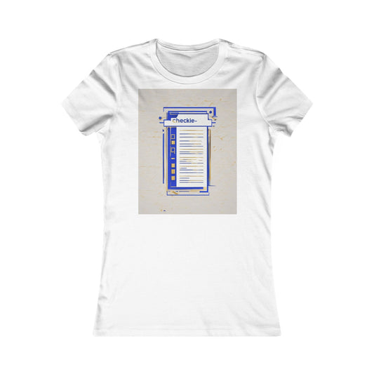 boostlete-am-crew-icon-checklist-glitch-badge-0018 — Women's Favorite Tee (B+C 6004)
