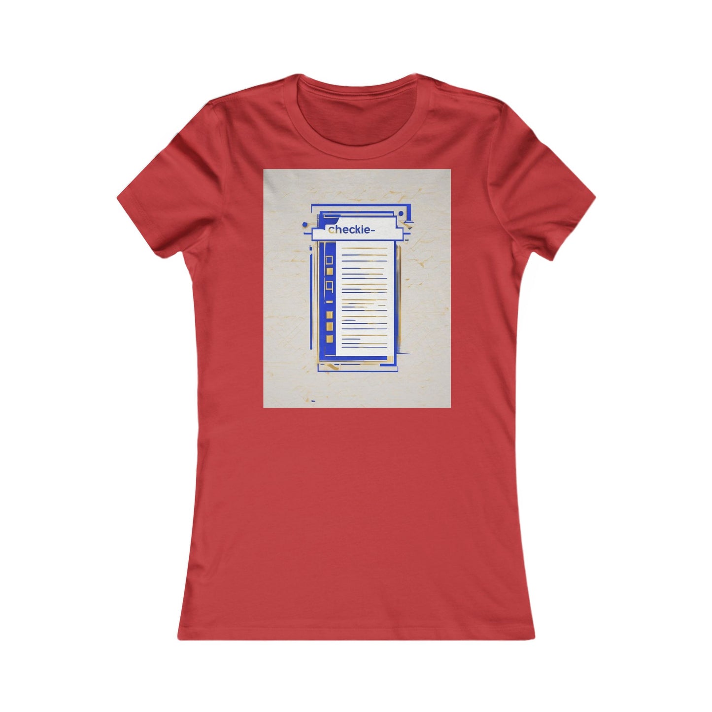 boostlete-am-crew-icon-checklist-glitch-badge-0018 — Women's Favorite Tee (B+C 6004)