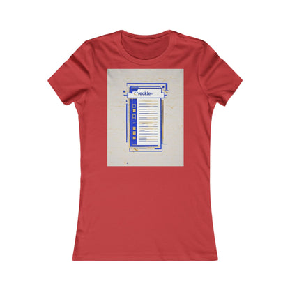 boostlete-am-crew-icon-checklist-glitch-badge-0018 — Women's Favorite Tee (B+C 6004)