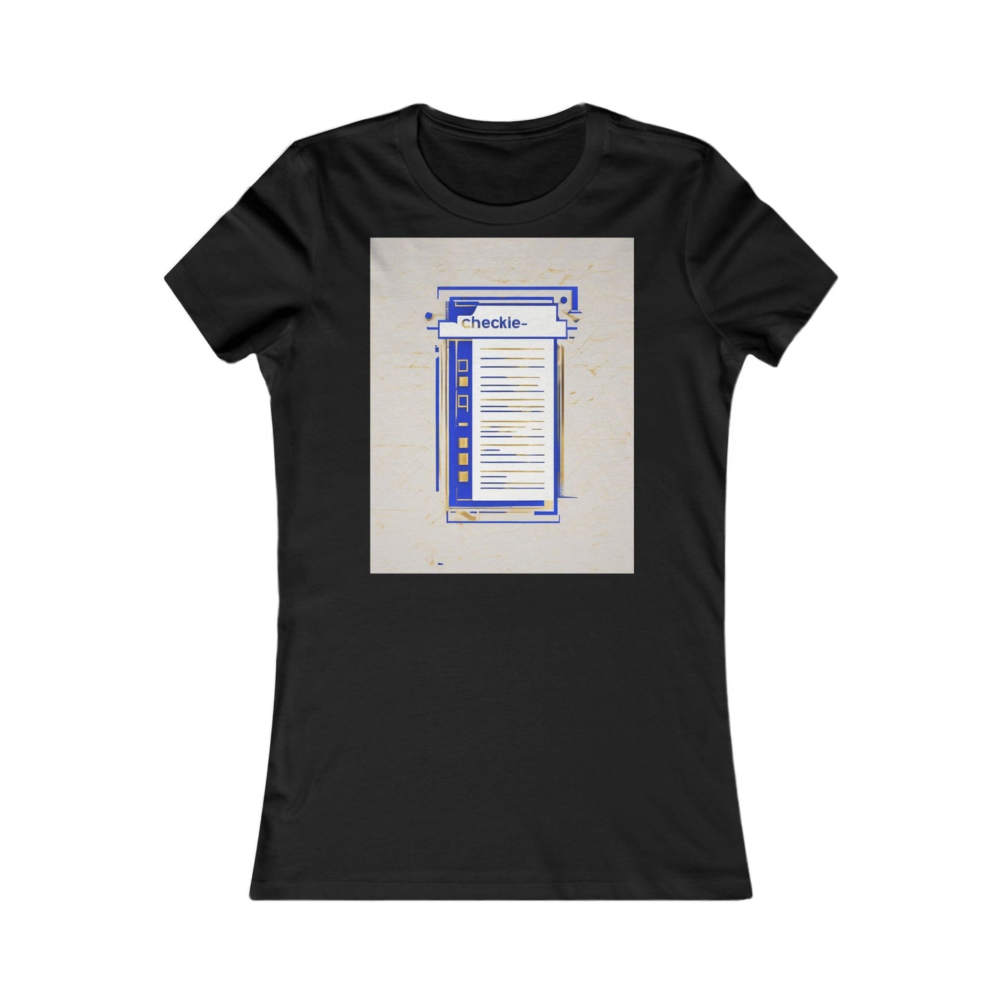 boostlete-am-crew-icon-checklist-glitch-badge-0018 — Women's Favorite Tee (B+C 6004)