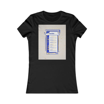 boostlete-am-crew-icon-checklist-glitch-badge-0018 — Women's Favorite Tee (B+C 6004)