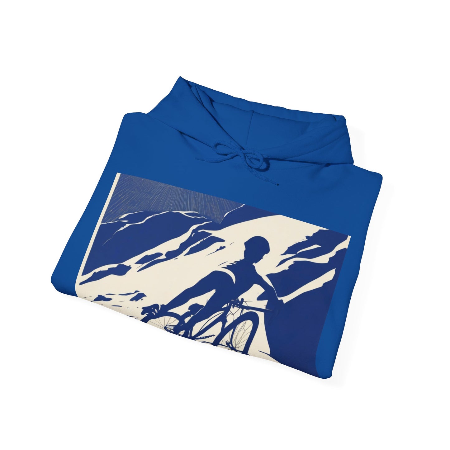 boostlete-am-crew-scene-cyclist-offset-bold-0008 — Unisex Heavy Blend Hooded Sweatshirt (Gildan)