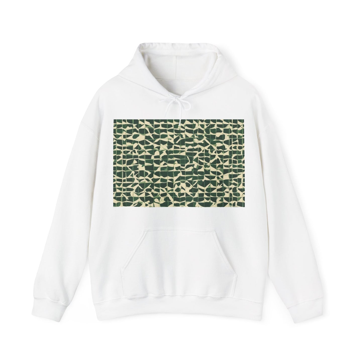 boostlete-iron-intent-pattern-plate-number-isometric-0099 — Unisex Heavy Blend Hooded Sweatshirt (Gildan)
