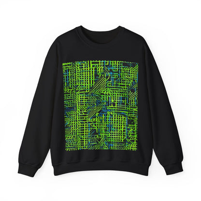 boostlete-quiet-power-pattern-stair-steps-industrial-0751 — Unisex Heavy Blend Crewneck (G18000)