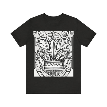 boostlete-boost-mode-icon-crown-offset-line-art-0190 — Unisex Jersey Short Sleeve (B+C 3001)