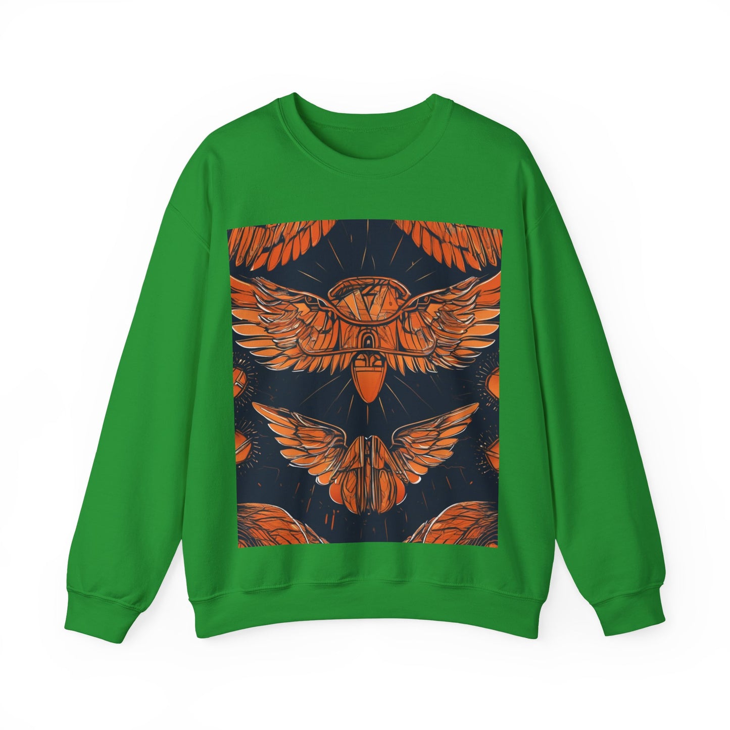 boostlete-field-day-icon-wings-soft-geometric-0298 — Unisex Heavy Blend Crewneck Sweatshirt (Gildan)