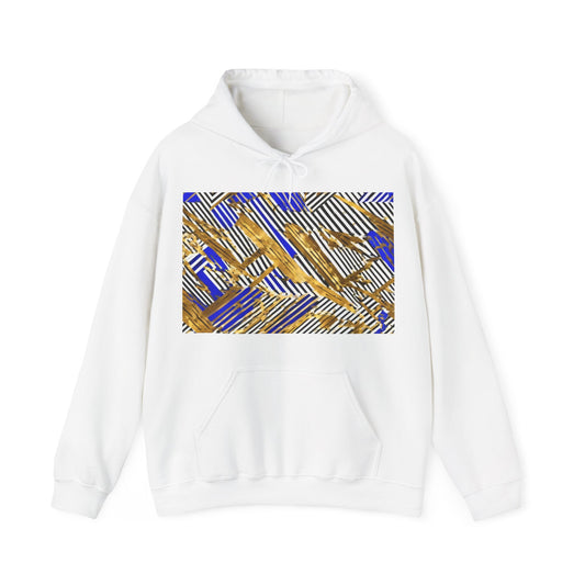 boostlete-boost-mode-pattern-diagonal-monoline-0015 — Unisex Heavy Blend Hooded Sweatshirt (Gildan)