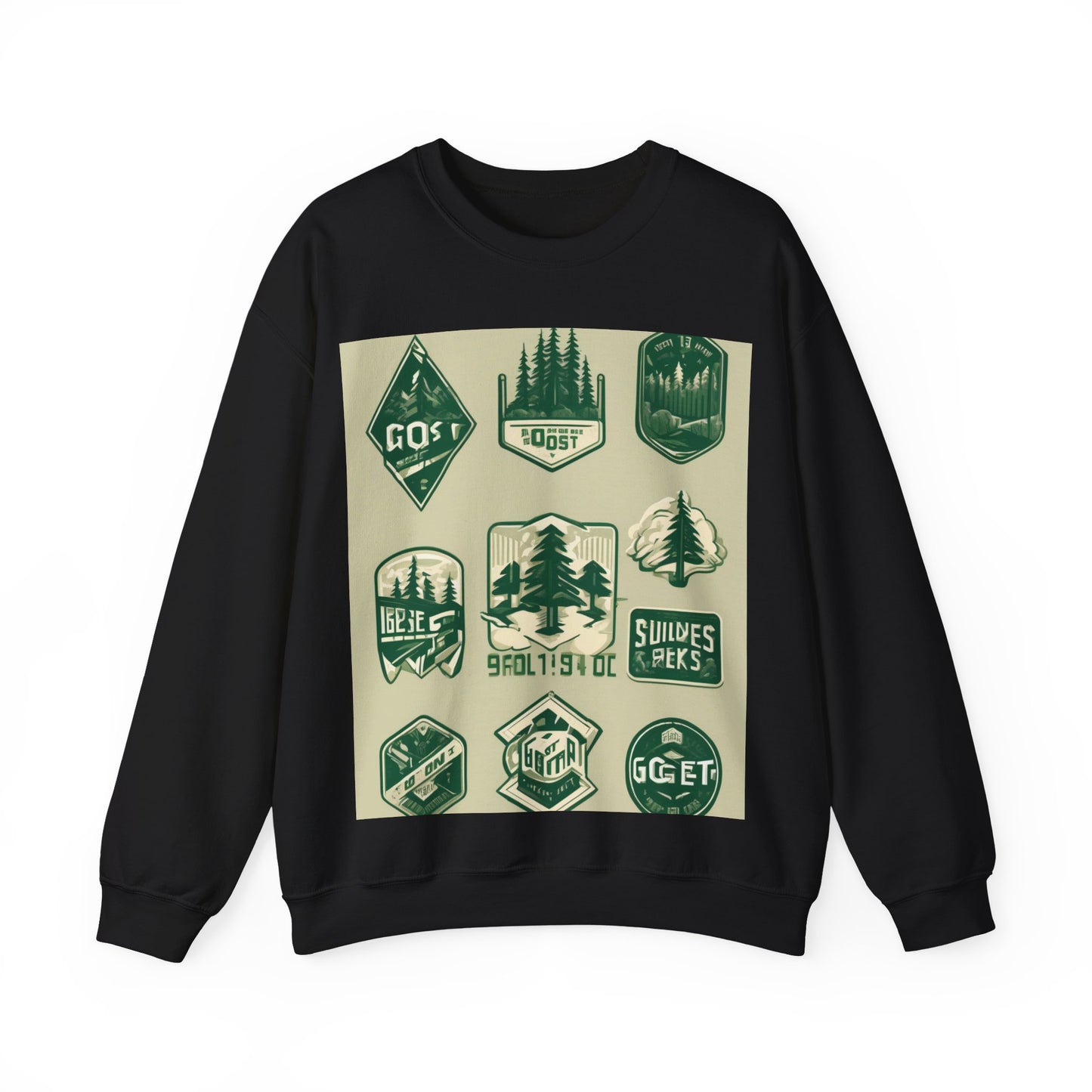 boostlete-mile-by-mile-type-go-get-one-micro-isometric-0441 — Unisex Heavy Blend Crewneck (G18000)