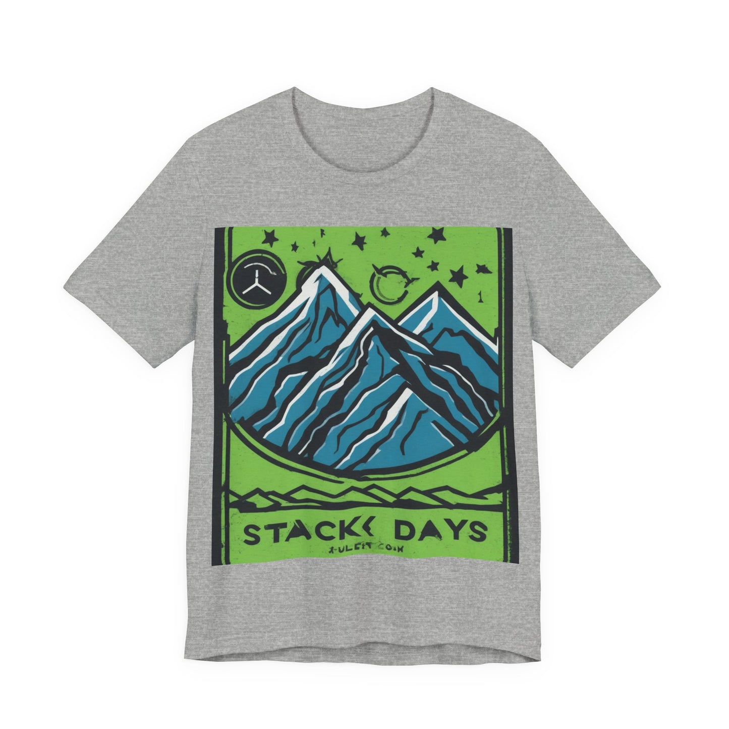 boostlete-pr-season-icon-mountain-grainy-badge-0154 — Unisex Jersey Short Sleeve (B+C 3001)