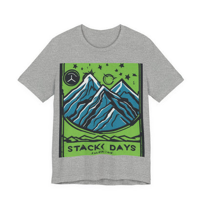 boostlete-pr-season-icon-mountain-grainy-badge-0154 — Unisex Jersey Short Sleeve (B+C 3001)