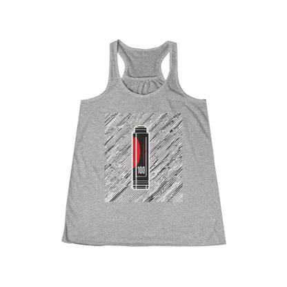 boostlete-rise-grind-icon-battery-motion-badge-0266 — Women's Flowy Racerback Tank (B+C 8800)