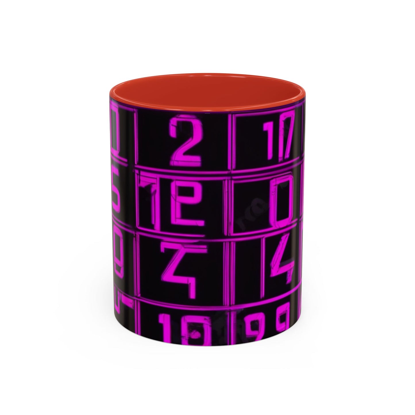 boostlete-iron-intent-pattern-plate-number-retro-0227 — Accent Mug 11oz/15oz