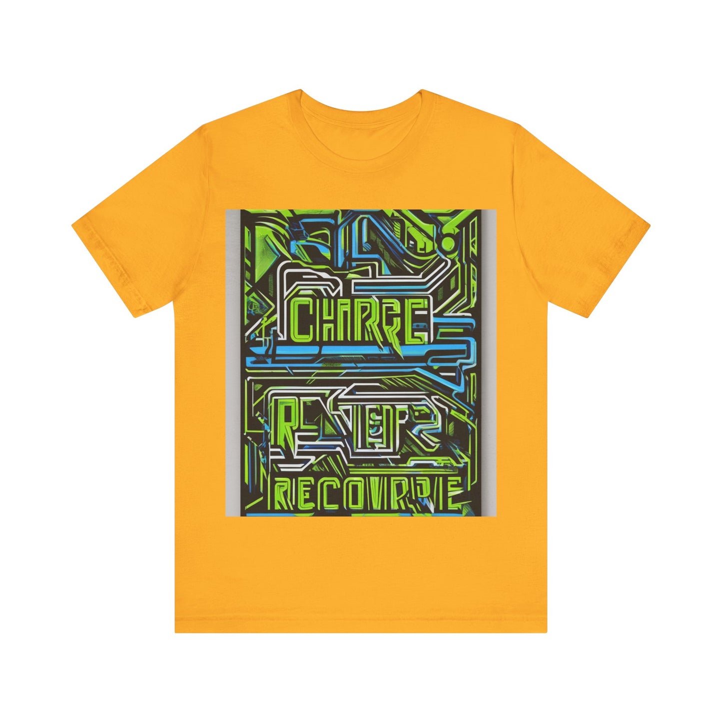 boostlete-pr-season-type-charge-train-recover-outline-over-solid-geometric-0129 — Unisex Jersey Short Sleeve (B+C 3001)