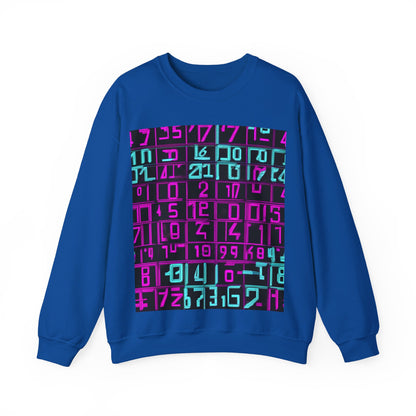 boostlete-iron-intent-pattern-plate-number-retro-0227 — Unisex Heavy Blend Crewneck Sweatshirt (Gildan)