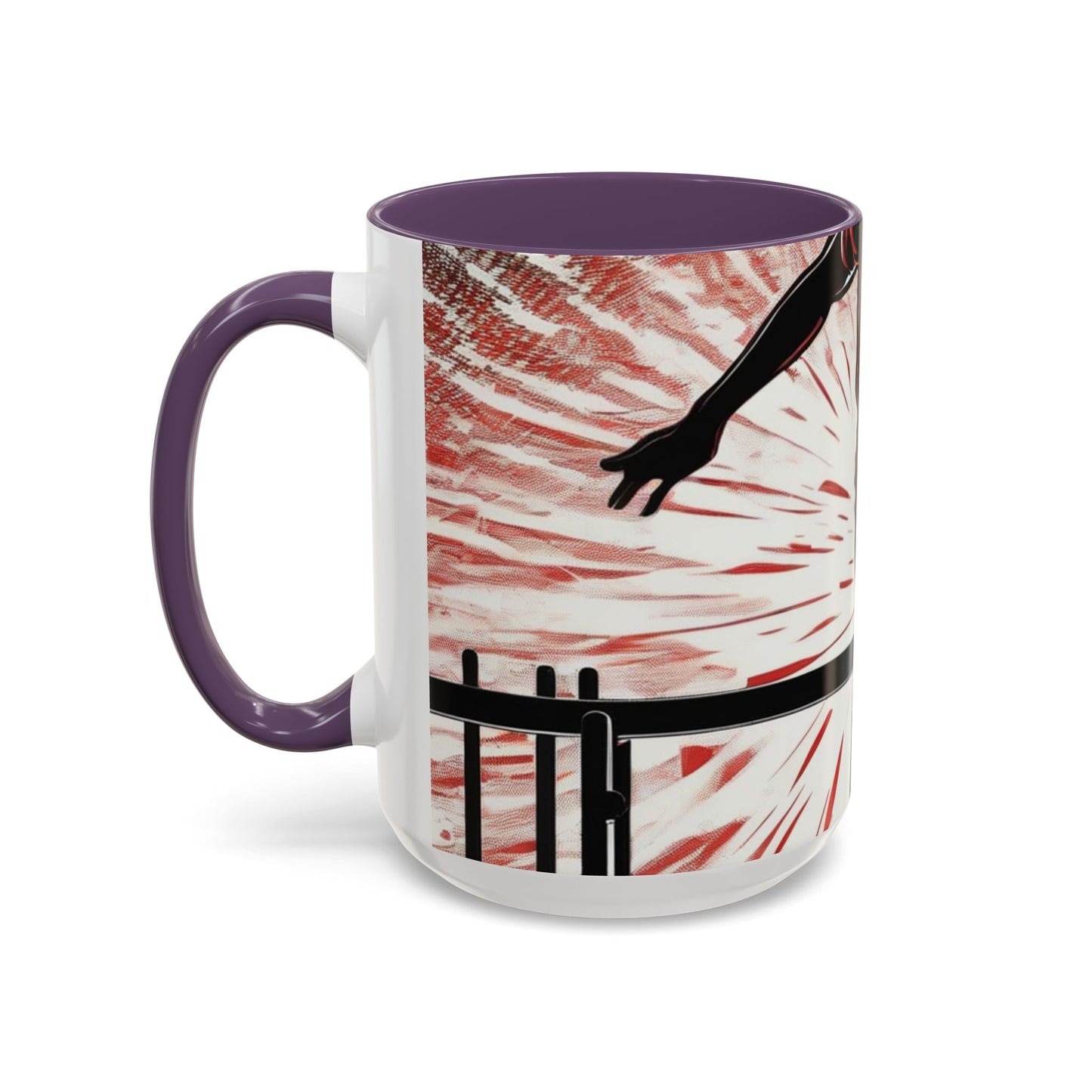 boostlete-recovery-progress-scene-hurdler-halftone-engraved-0212 — Accent Mug 11oz/15oz