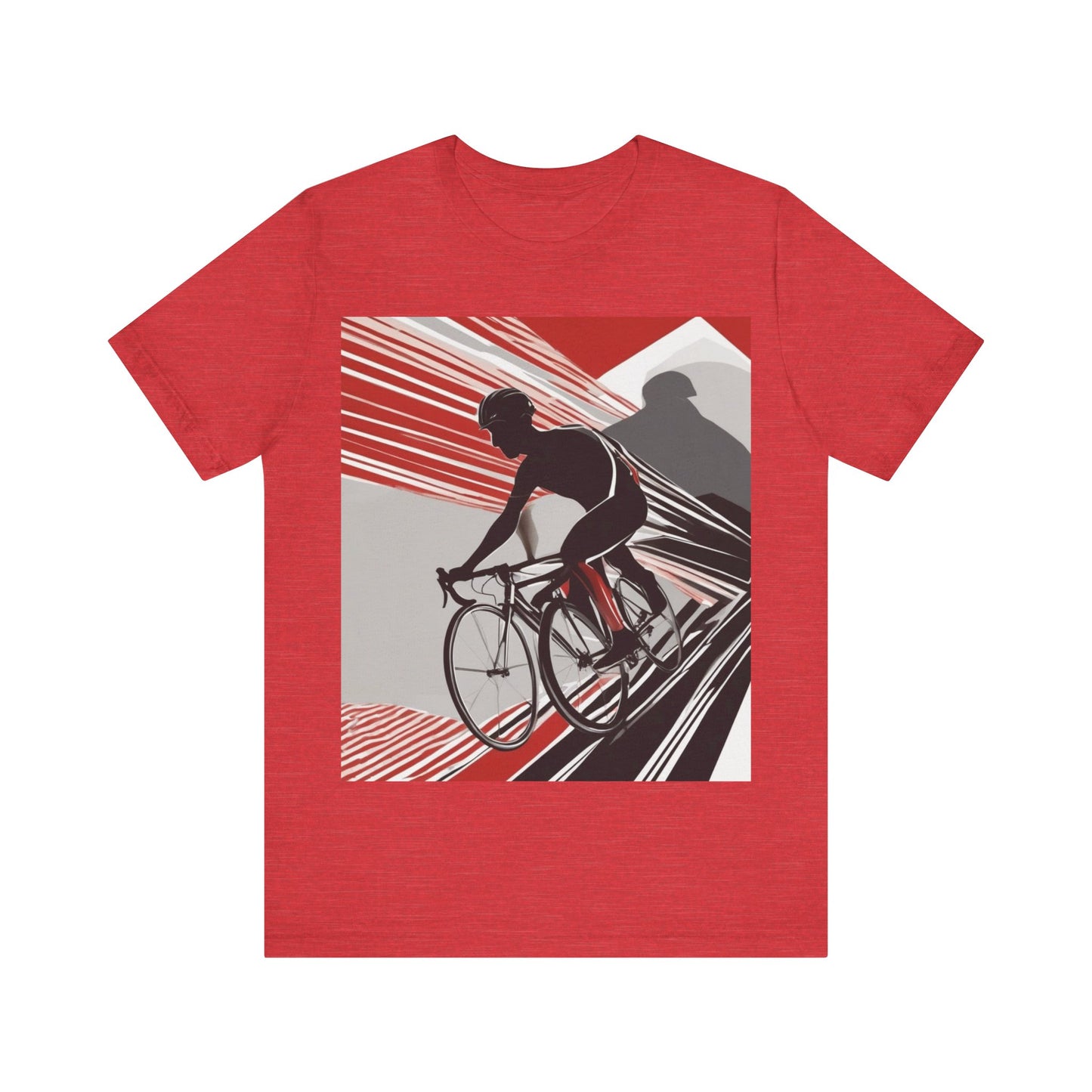 boostlete-boost-mode-scene-cyclist-speed-geometric-0208 — Unisex Jersey Short Sleeve (B+C 3001)