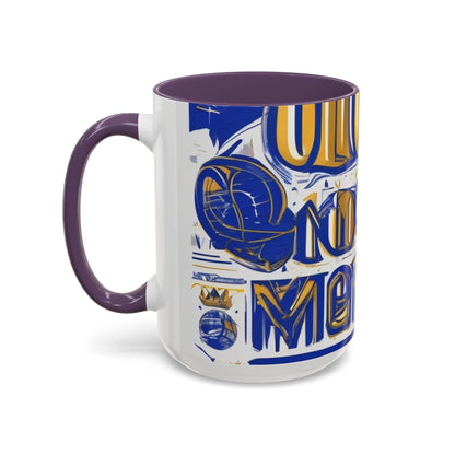 boostlete-am-crew-type-own-the-morning-outline-over-solid-vector-0429 — Accent Mug 11/15oz
