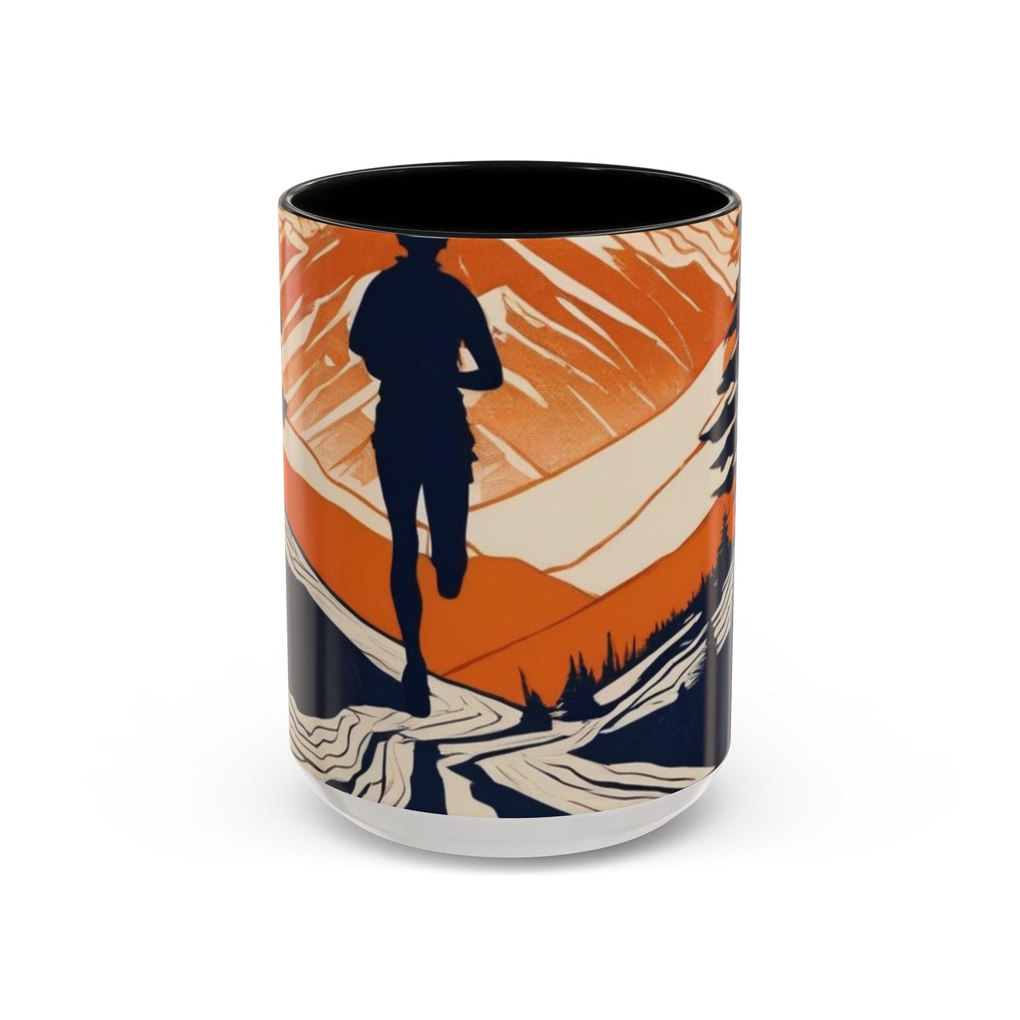 boostlete-iron-intent-scene-trail-glitch-badge-0100 — Accent Mug 11oz/15oz