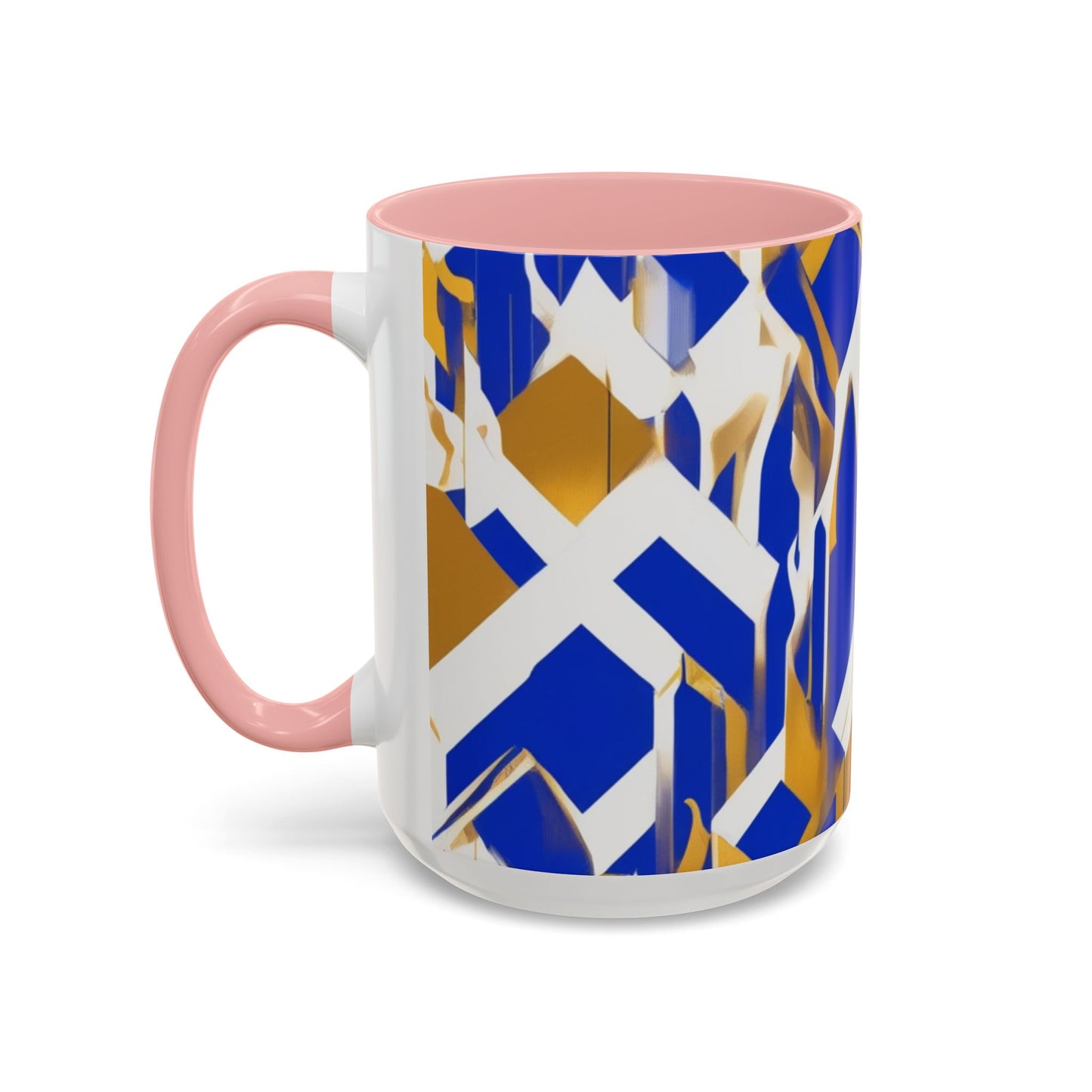 boostlete-field-day-icon-flame-glitch-geometric-0090 — Accent Mug 11oz/15oz