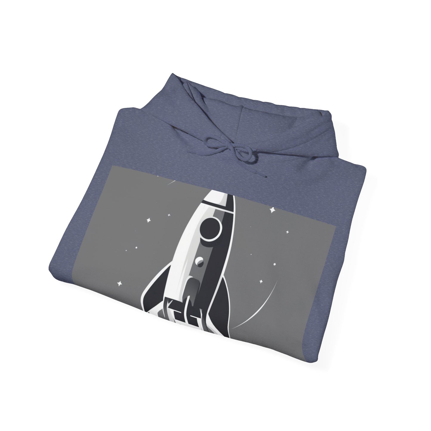 boostlete-field-day-icon-rocket-soft-monoline-1718 — Unisex Heavy Blend Hoodie (G18500)