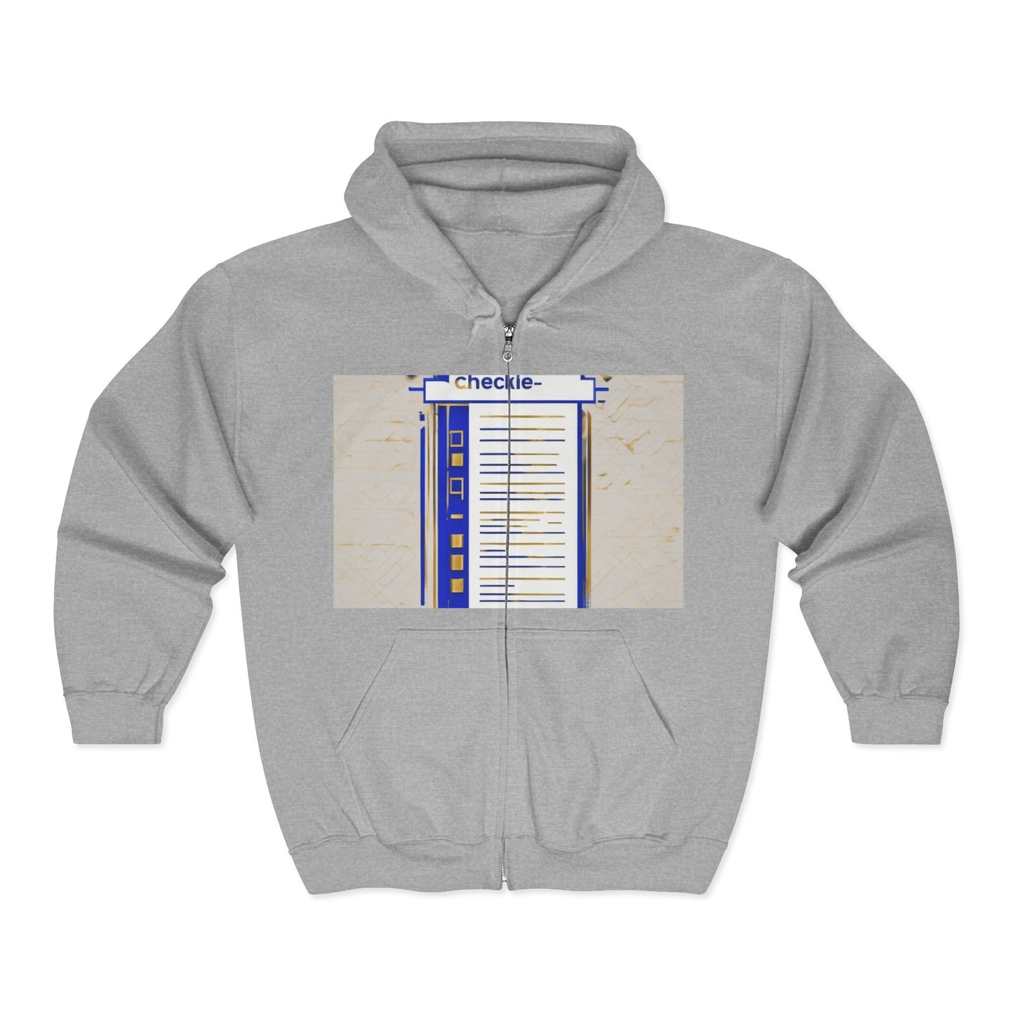 boostlete-am-crew-icon-checklist-glitch-badge-0018 — Unisex Heavy Blend Full-Zip Hooded Sweatshirt