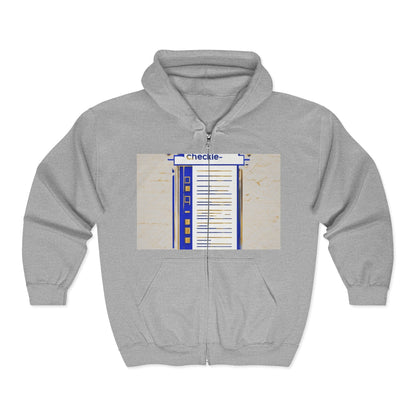 boostlete-am-crew-icon-checklist-glitch-badge-0018 — Unisex Heavy Blend Full-Zip Hooded Sweatshirt