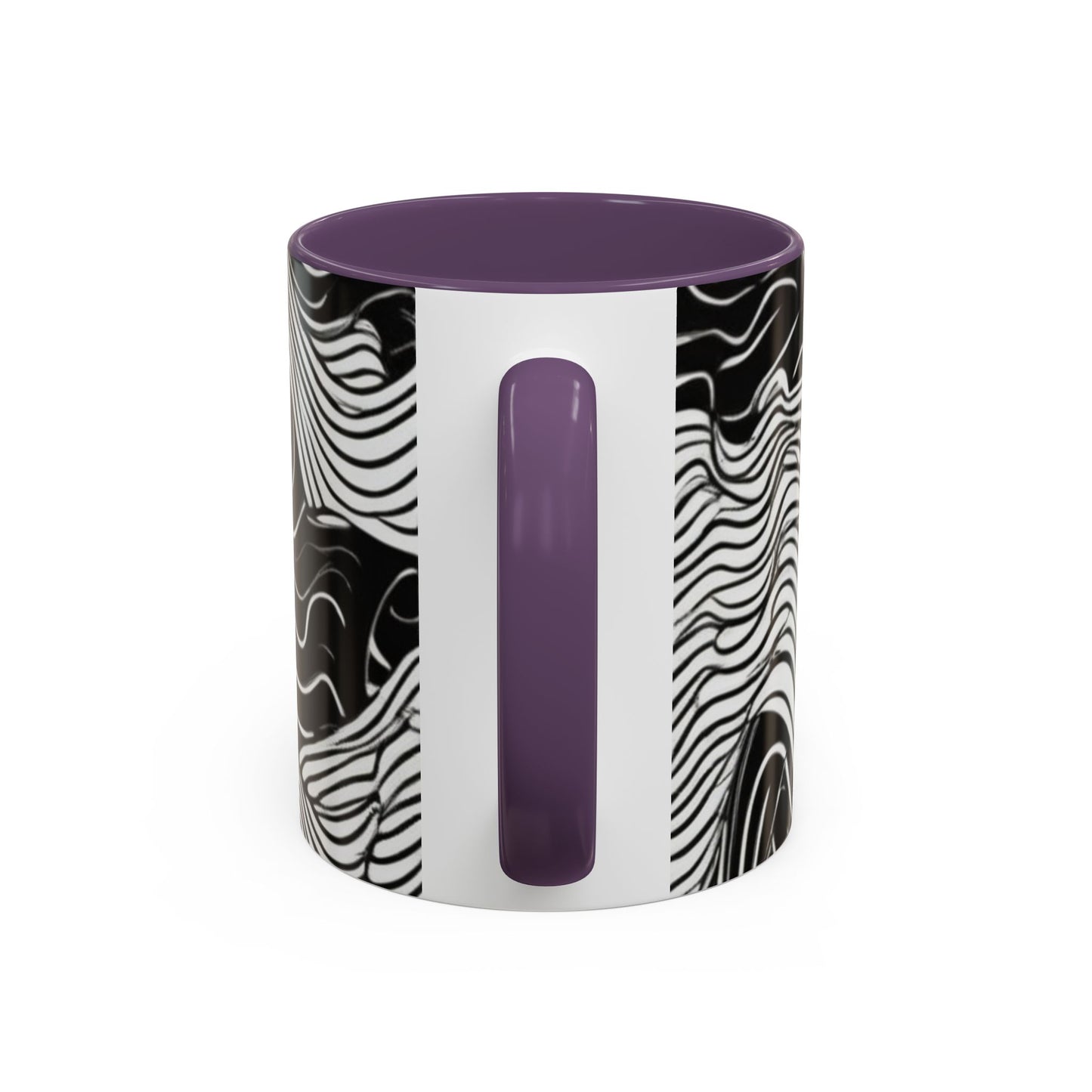 boostlete-field-day-pattern-topographic-line-art-0239 — Accent Mug 11oz/15oz
