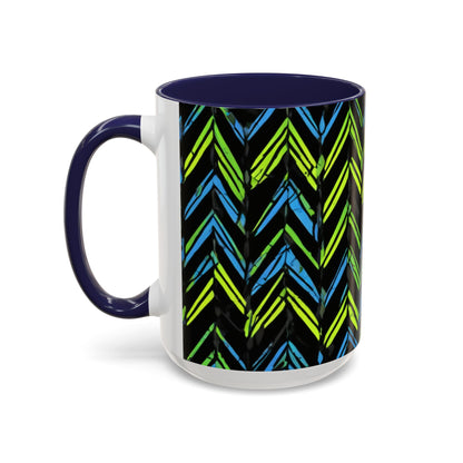 boostlete-mile-by-mile-pattern-chevron-monoline-0051 — Accent Mug 11oz/15oz