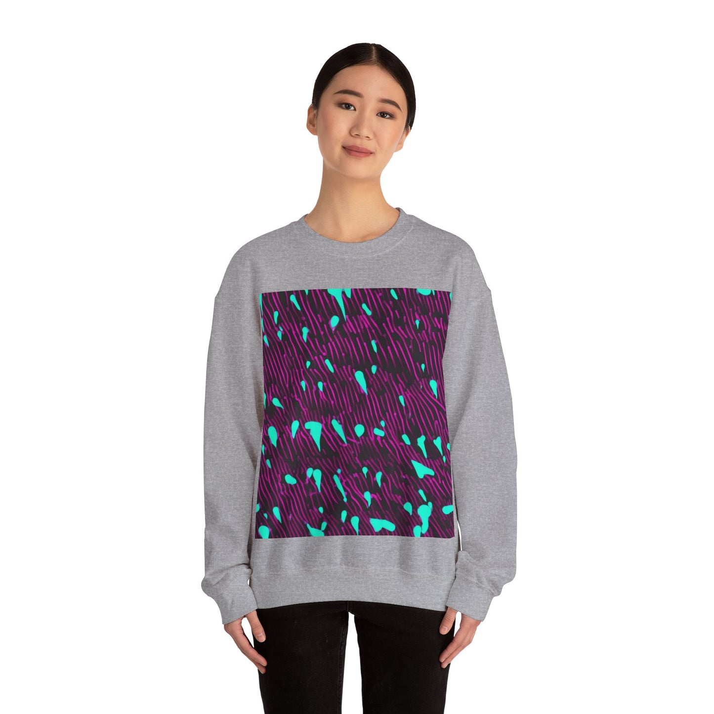 boostlete-am-crew-pattern-dotted-vector-0027 — Unisex Heavy Blend Crewneck Sweatshirt (Gildan)