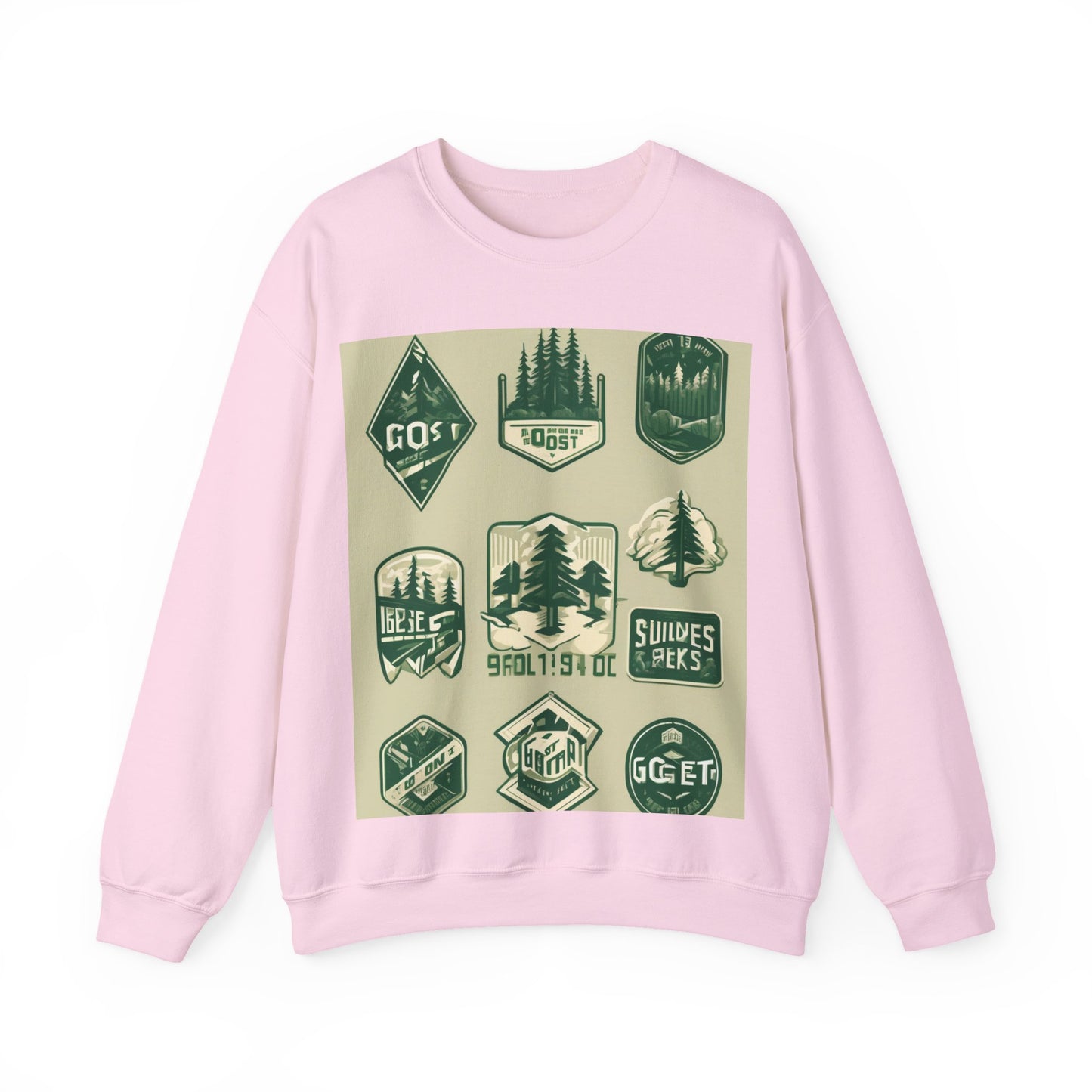 boostlete-mile-by-mile-type-go-get-one-micro-isometric-0441 — Unisex Heavy Blend Crewneck (G18000)