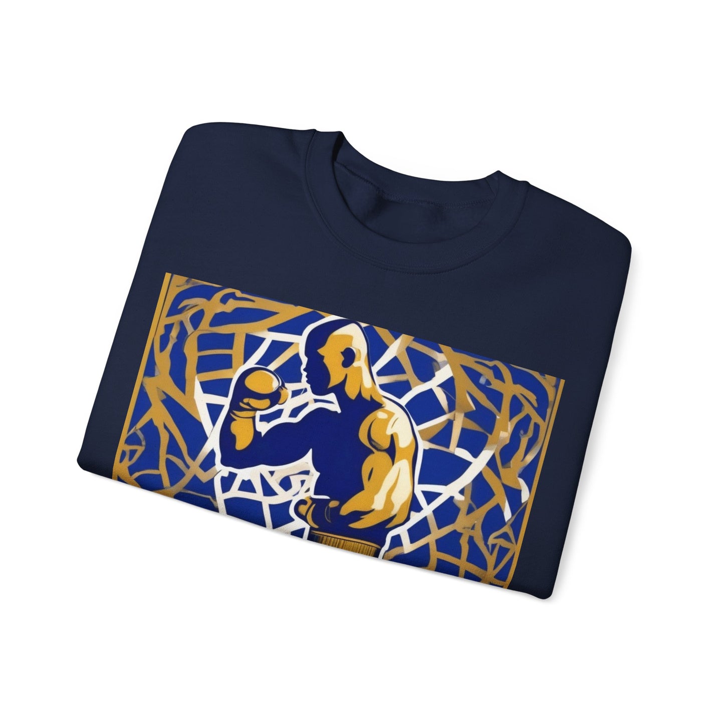 boostlete-field-day-scene-boxer-offset-paper-0776 — Unisex Heavy Blend Crewneck (G18000)
