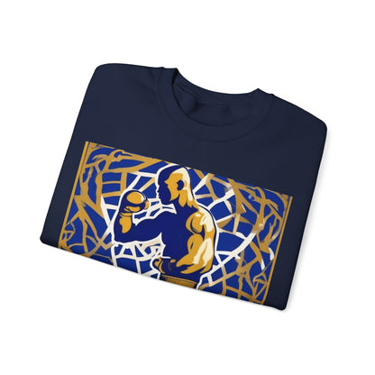 boostlete-field-day-scene-boxer-offset-paper-0776 — Unisex Heavy Blend Crewneck (G18000)