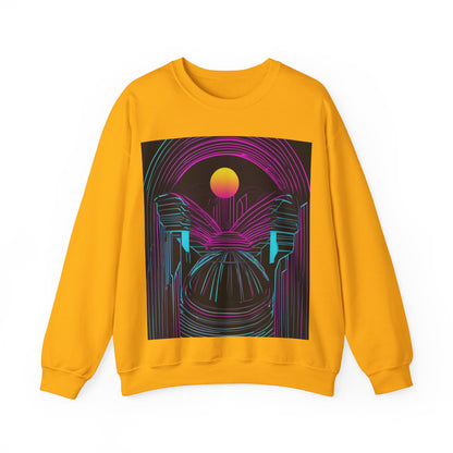 boostlete-rise-grind-icon-sunrise-motion-paper-0962 — Unisex Heavy Blend Crewneck (G18000)