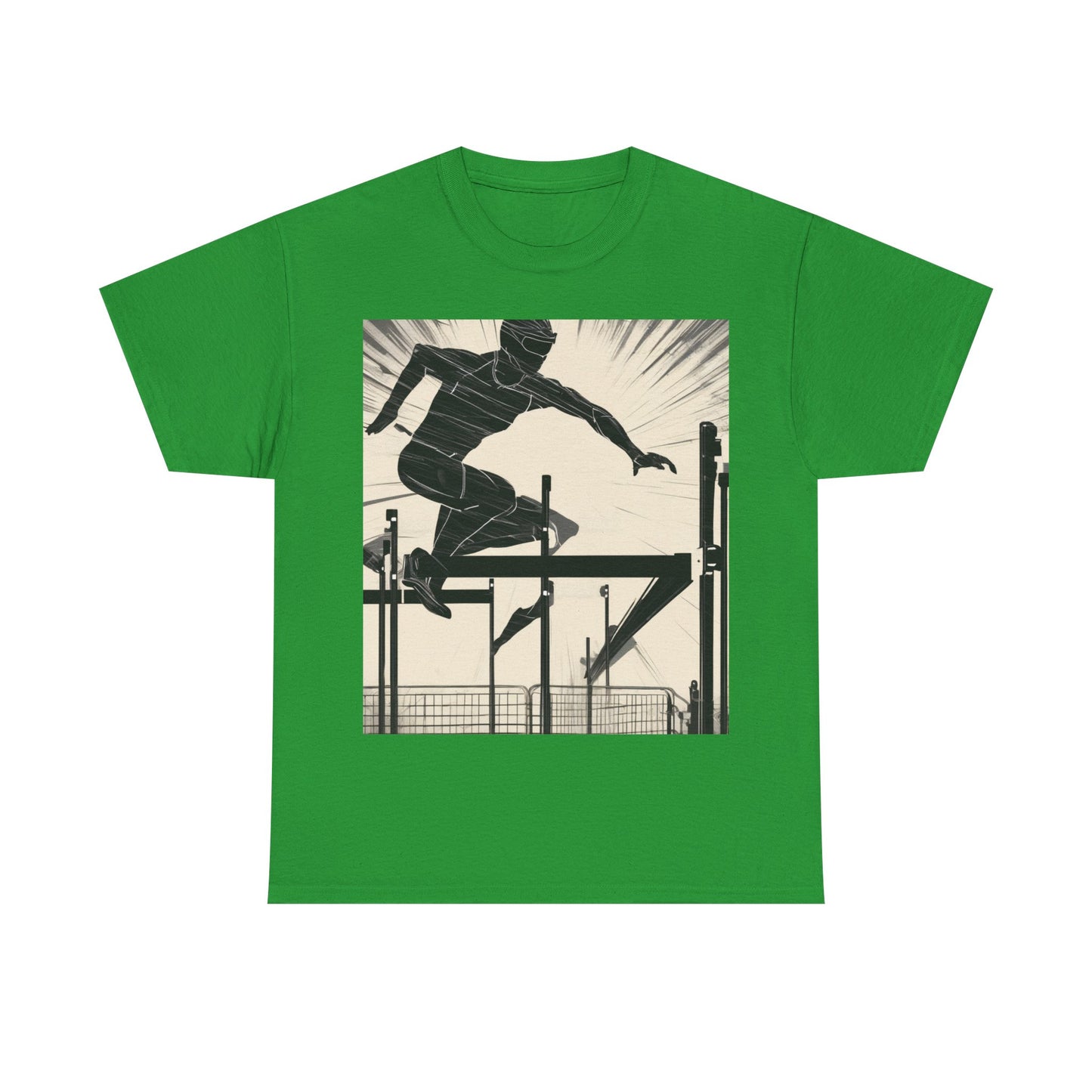 boostlete-iron-intent-scene-hurdler-speed-blueprint-0152 — Unisex Heavy Cotton Tee (Gildan 5000)