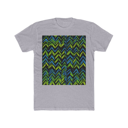 boostlete-mile-by-mile-pattern-chevron-monoline-0051 — Unisex Cotton Crew Tee (NL 3600)