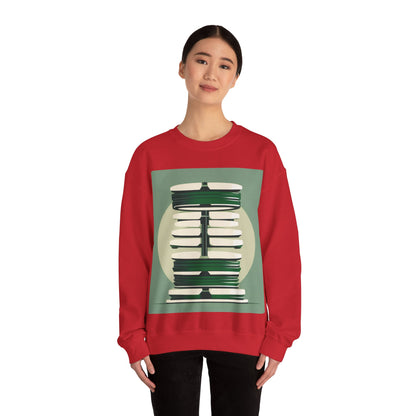 boostlete-recovery-progress-icon-barbell-glitch-vector-1746 — Unisex Heavy Blend Crewneck (G18000)