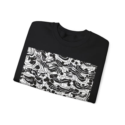 boostlete-rise-grind-pattern-dotted-line-art-0483 — Unisex Heavy Blend Crewneck (G18000)