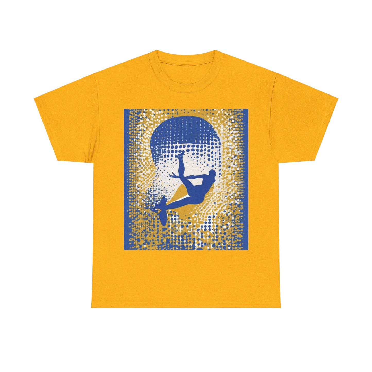 boostlete-field-day-icon-swimmer-halftone-paper-0246 — Unisex Heavy Cotton Tee (Gildan 5000)