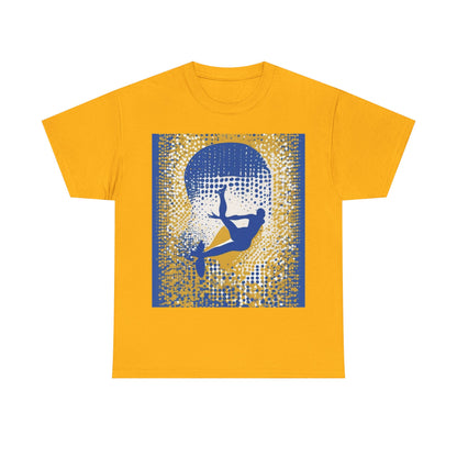 boostlete-field-day-icon-swimmer-halftone-paper-0246 — Unisex Heavy Cotton Tee (Gildan 5000)
